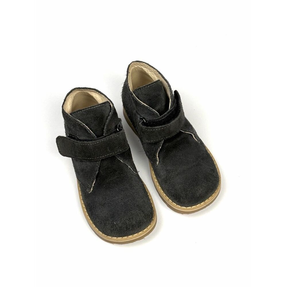 Little Eric Gray Suede Ankle Boots Loop Closure size EU 26/US 9,5 Made in Italy